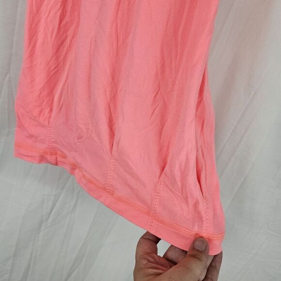 Lululemon Practice Freely Tank Bleached Coral and Pop Orange Women's Size 4 - Picture 2 of 7